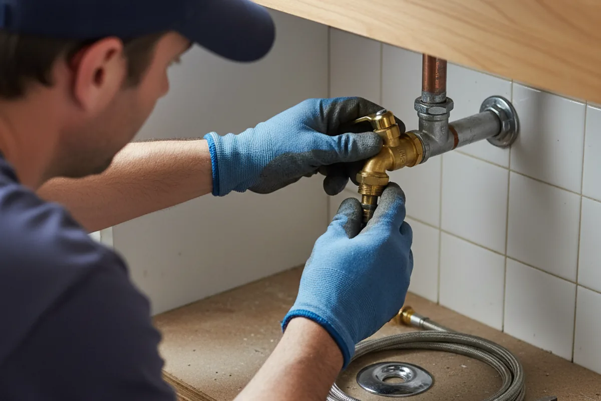 Shutoff valve and fitting work during Emergency Plumbing in Uncasville
